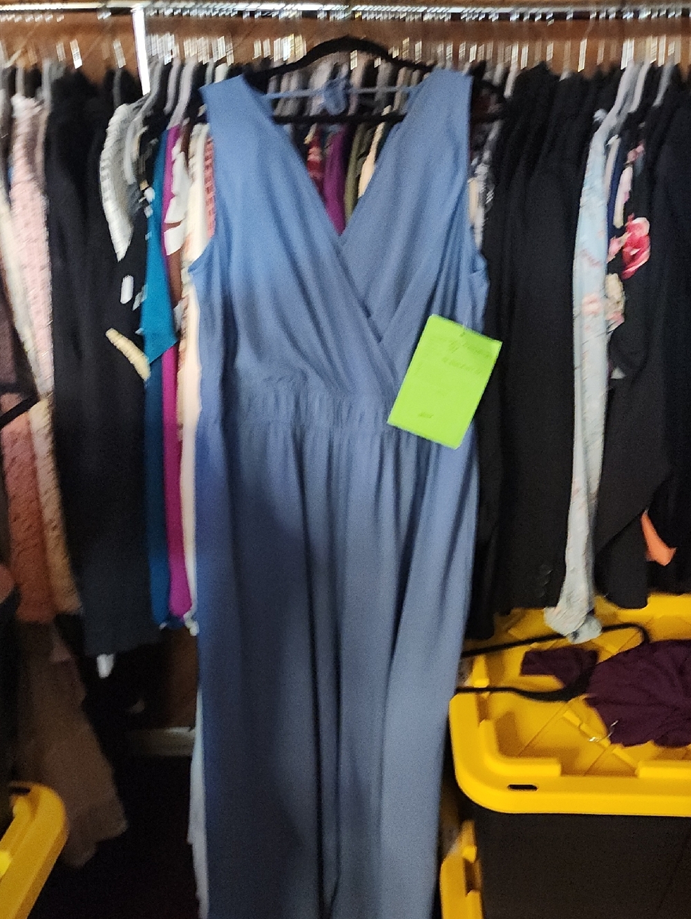 Blue jumpsuit